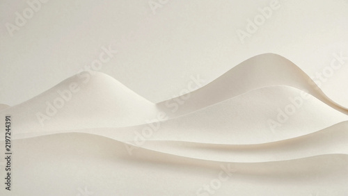 Abstract smooth white paper waves background with smooth texture