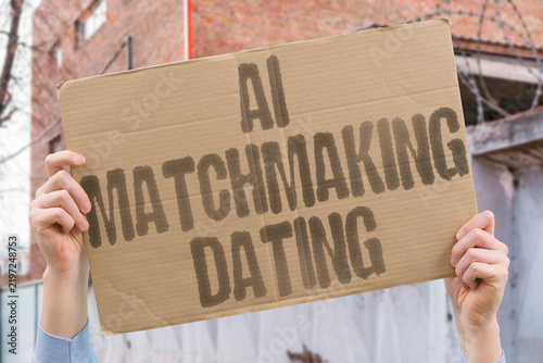 Fotografía "AI matchmaking dating" Algorithms choose romantic partners for users