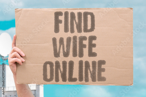 Cuadro en lienzo "Find wife online" Guide to meeting women online