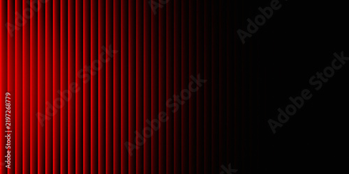 Vertical gradient lines creating abstract red patterns against a deep black background for a modern digital wallpaper or graphic design