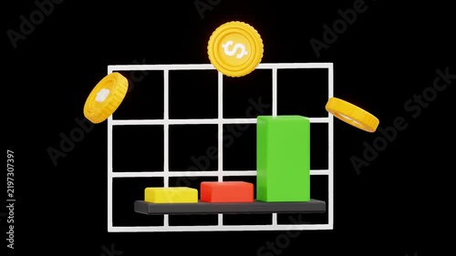 Stock Market Financial Statistics Chart Analysis