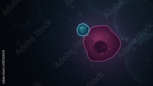 CAR-T Cell Cancer Attack Immunotherapy Animation