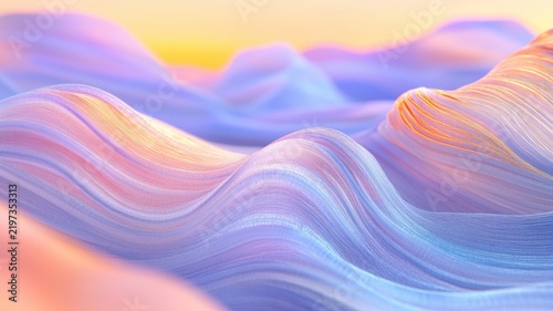 Hyper futuristic energy landscape with translucent fiber optic terrain and glowing holographic nodes