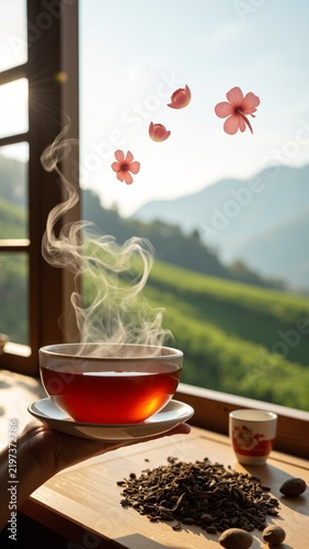 Serene Afternoon Tea Moment