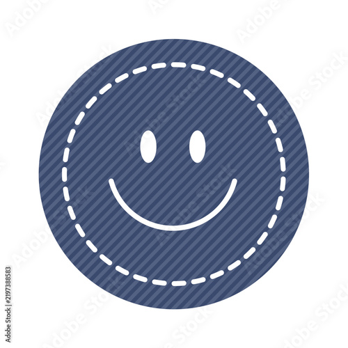 happy smiley face denim