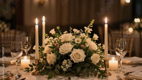 Table Centerpiece with Candles