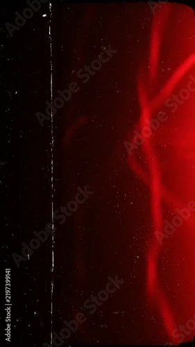 Vertical red light shines with intensity, creating a striking visual with gradual shifts and patterns, highlighting the dynamic nature of light itself