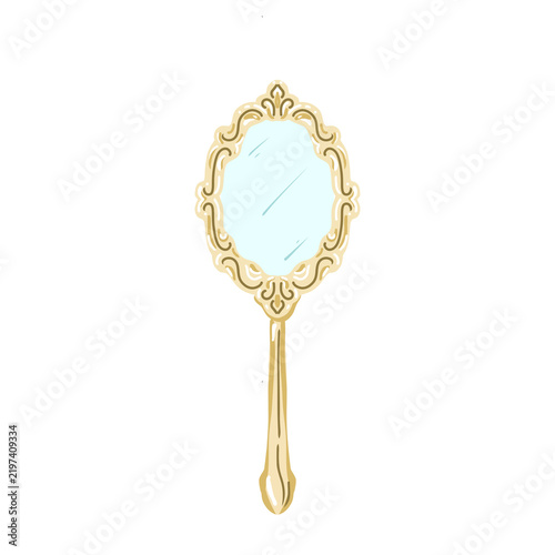 antique silver mirror
