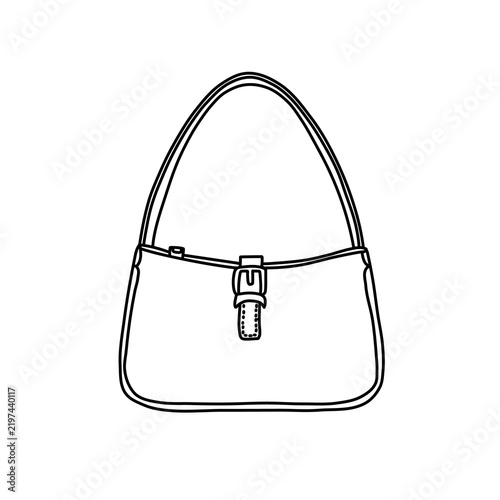 Black and white shoulder bag