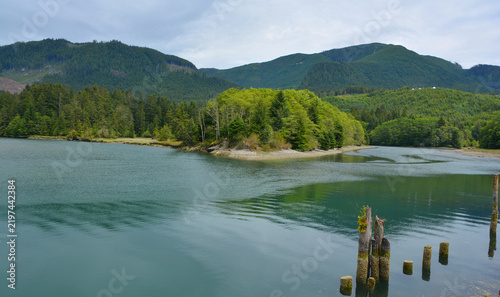 Foto Tofino district landscape west coast of Vancouver Island in the Canadian province of British Columbia