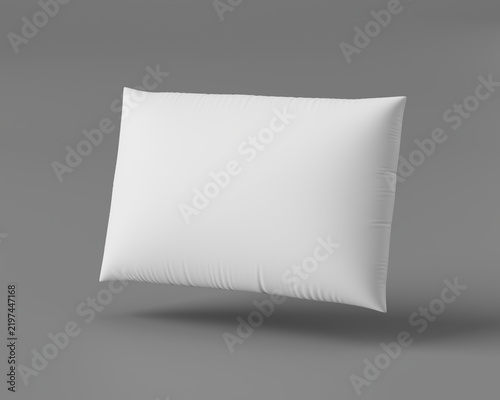 Minimalist White Rectangular Pillow Mockup for Pattern and Graphic Design