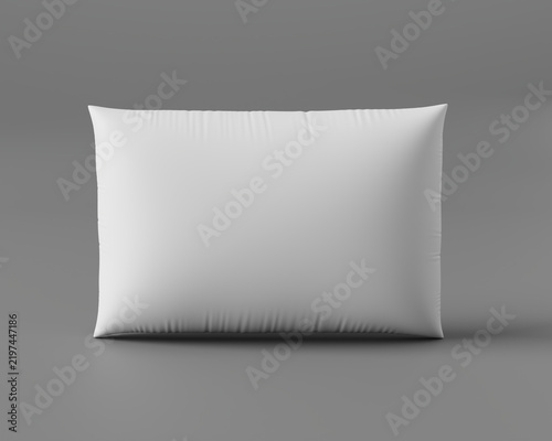 Minimalist White Rectangular Pillow Mockup for Pattern and Graphic Design