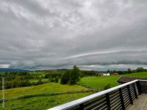 Canvas Print clouds before the storm
