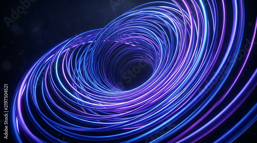 Abstract Swirl Tunnel Light