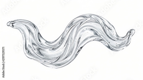 Liquid Gel Wave Motion Abstract