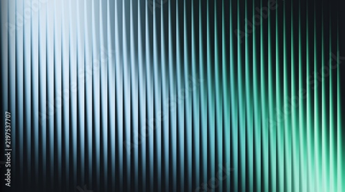 Abstract background with vertical light streaks in blue and green gradients
