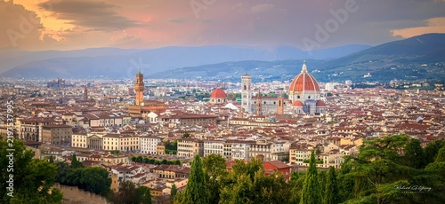 Florence Italy at Sunset