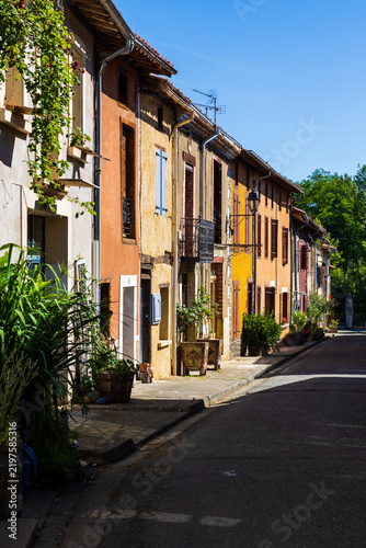 Alleyway in the center of the village of Montbrun-Bocage