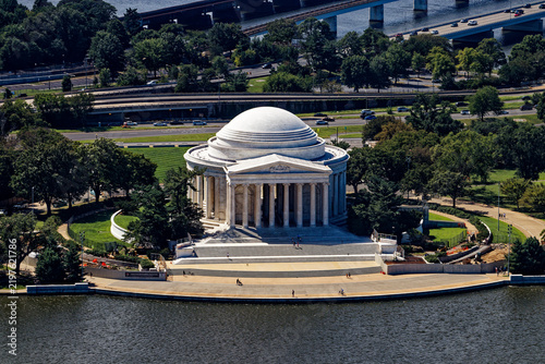 фотографія Aerial View of the Thomas Jefferson Memorial in Washington DC