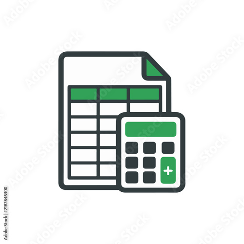 Spreadsheet Calculator Icon