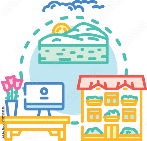 фотографія Thinking about wellness, a healthy lifestyle connecting physical balance with na