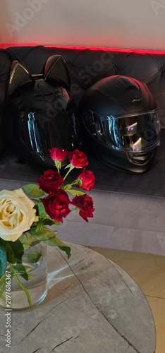 still life with rose and candle