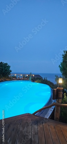 swimming pool in hotel