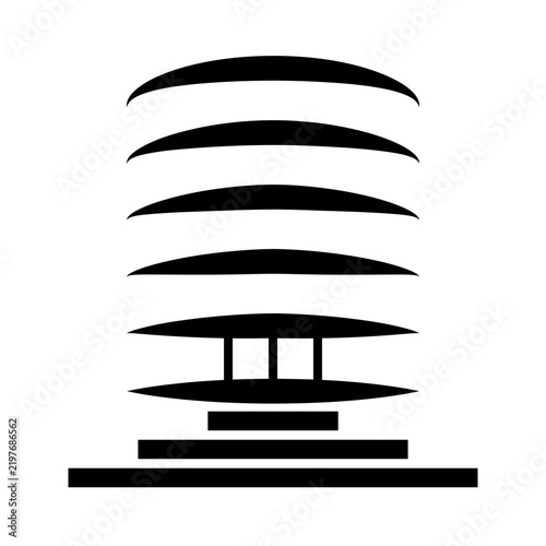 Building mall icon design template