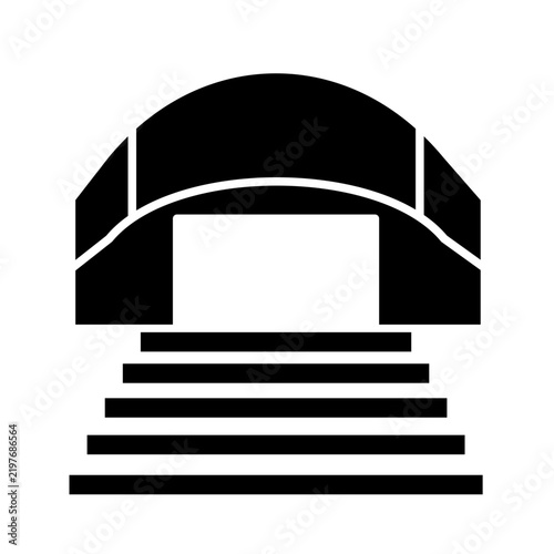 Building mall icon design template