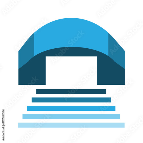 Building mall icon design template