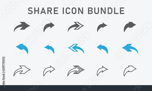 Share icon set arrow symbol reply send forward icons button send message icon upload icon.