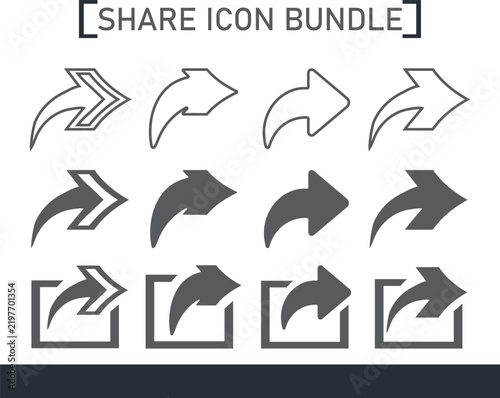 Share icon set arrow symbol reply send forward icons button send message icon upload icon.