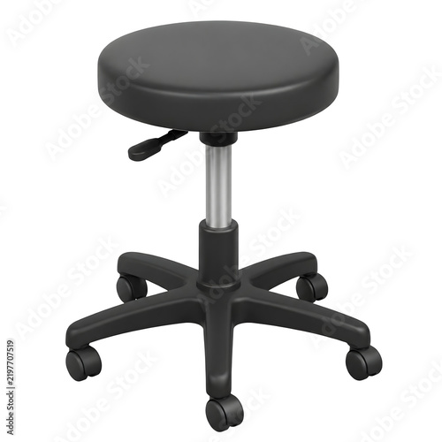 Fototapeta Black Adjustable Stool 