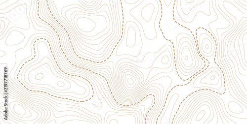 Radar map and nautical chart with ocean bottom topography. Vector lines for cartography and navigation design world. Sea floor topographic pattern on sonar display for geographic.