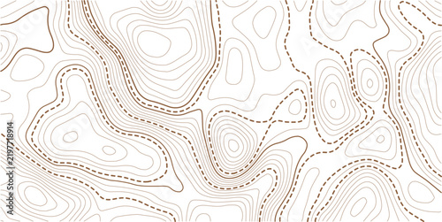 Radar map and nautical chart with ocean bottom topography. Vector lines for cartography and navigation design world. Sea floor topographic pattern on sonar display for geographic.