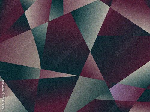 Tapety artystyczne グリーンとパープルの抽象幾何学グラデーション背景