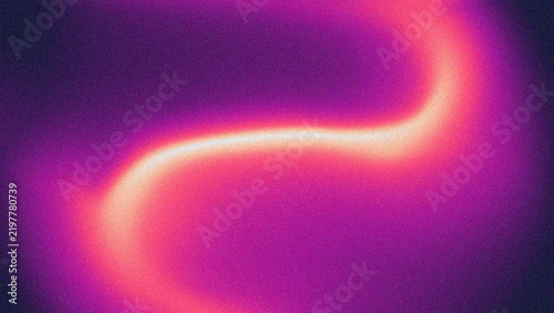 Abstract Neon Light Gradient Background with Soft Glow and Grain Texture