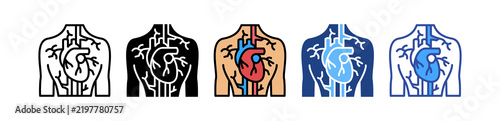Cardiovascular System multiple icon