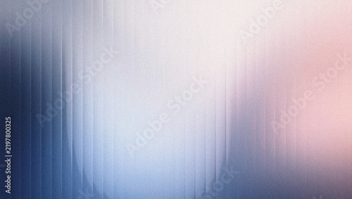 Abstract fluted glass texture, frosted vertical lines background, soft blue and pink gradient light, modern ribbed glass panel 4K Decorative Architectural Glass Texture