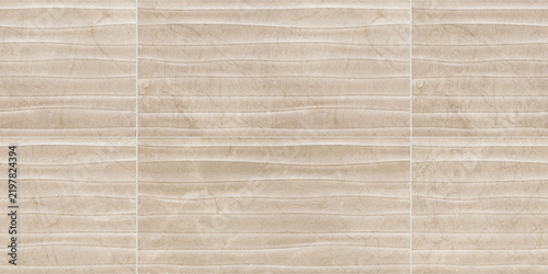 Beige travertine stone wall with horizontal banded texture light brown travertine horizontal background cladding limestone architecture building exterior interior architectural structure