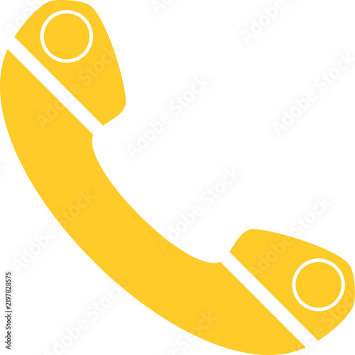 Telephone Receiver Message Handset and Call Icon