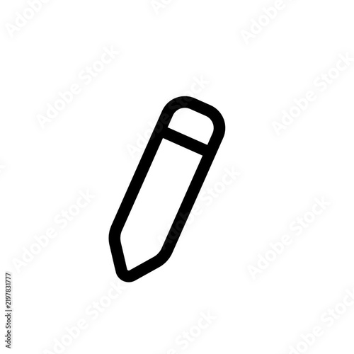 pencil icon animation on transparent background representing writing, editing, sketching, and more