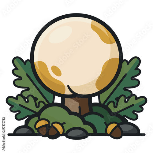 Mushroom Botanical Clipart