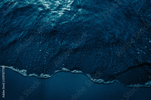 dark blue sea