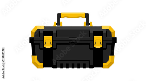 Heavy Duty Toolbox Vector Illustration