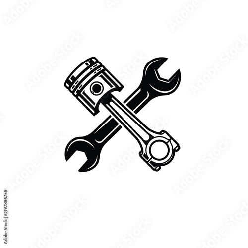 Automotive Icon – Minimalist Repair Symbol