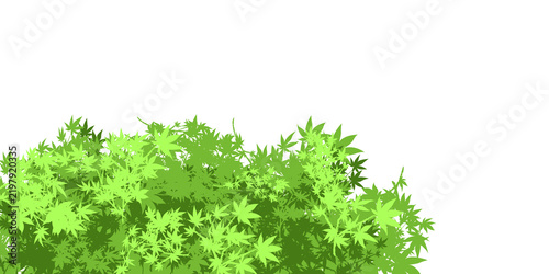 Simple green bush for use 01