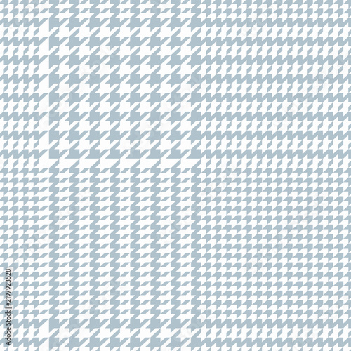 Blue Gray Glen Check Seamless Pattern, Sophisticated Plaid Textile Background, Vector