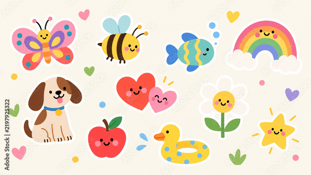 Obraz premium cartoon animal illustration for kids 