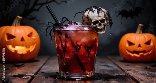 Creepy halloween cocktail
